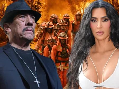 Danny Trejo and Kim Kardashian