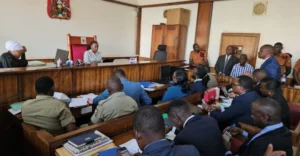 Besigye appearing before Buganda Road Chief Magistrates court last week