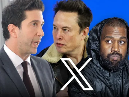 David Schwimmer Elon Kanye
