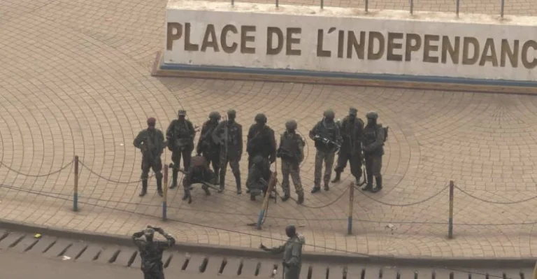 M23 rebels in Bukavu city centre on Sunday February 16 2025 Courtesy photo