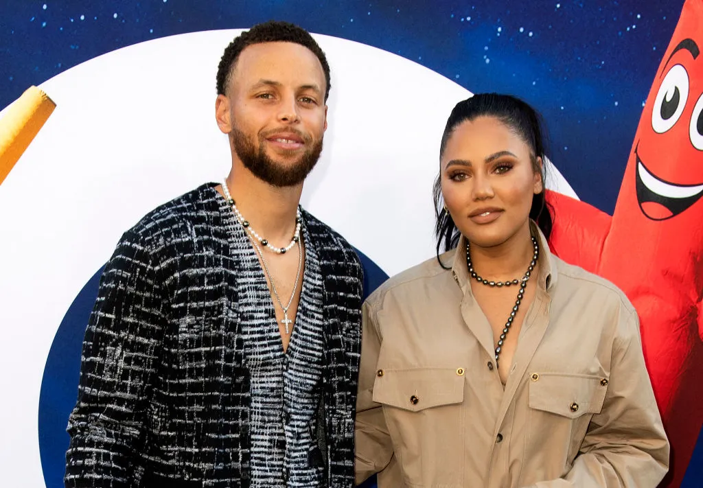 Professional basketball player Stephen Curry and his wife US-Canadian actress Ayesha Curry