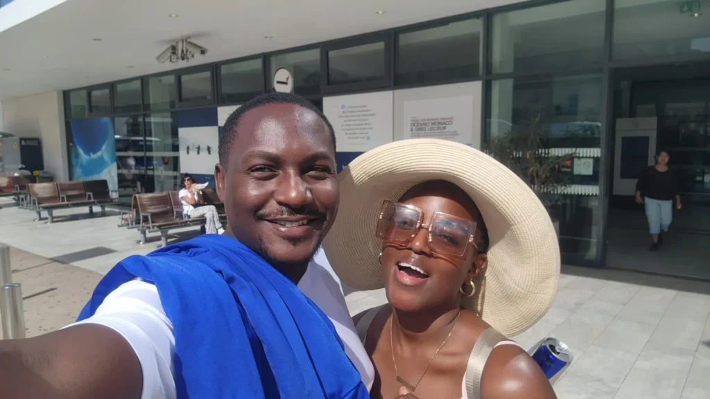 Brian Mulondo and wife