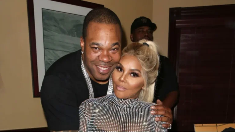 Busta Rhymes (L) and Lil’ Kim