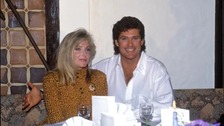 David Hasselhoff and Pamela Bach