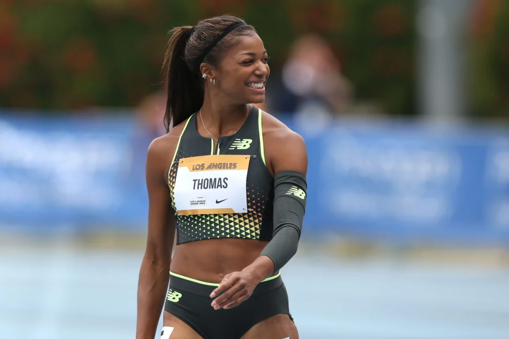 Gold Medal Romance: Olympian Gabby Thomas Says ‘Yes’ to a Massive Rock in Jaw-Dropping Texas Proposal! Gabby Thomas scaled