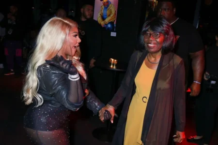 Lil’ Kim and Voletta Wallace