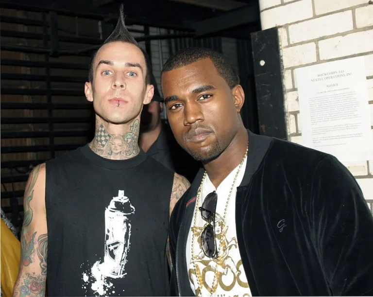 Travis Barker and Kanye West