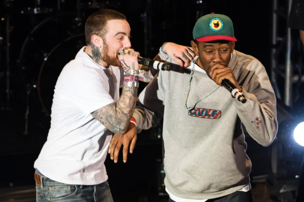 Mac Miller (L) and Tyler, The Creator