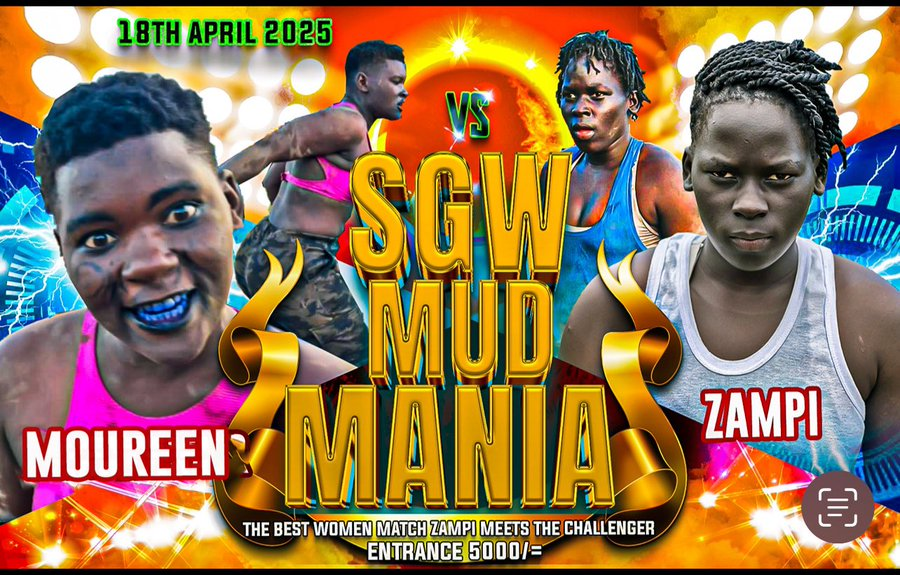 Uganda’s Mud Ring Madness Returns: SGW's MUDMANIA Set to Shake Mukono with Cody Rhodes Support, Wild Feuds, and a Divas Showdown! 1 Moreem zampi