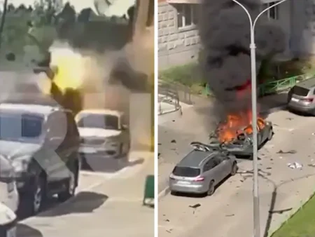 Russian General killed in a car