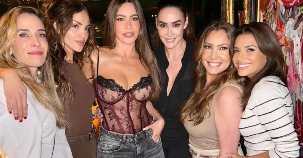 Sofía Vergara and Eva Longoria Paint the Town Red in Madrid with FriendsSofía VergaraSofía Vergara and Eva Longoria Paint the Town Red in Madrid with Friends Sofia Vergara and Eva Longoria