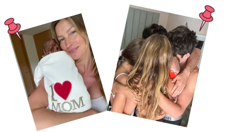 Gisele Bundchen gives rare first glimpse of her newborn baby