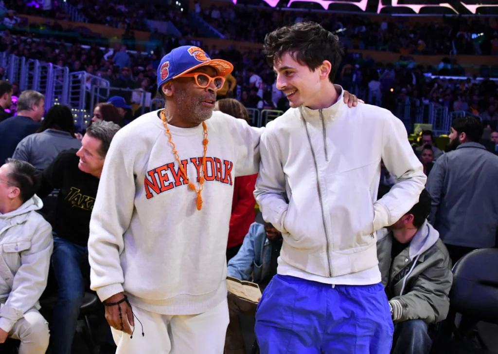 Timothee Chalamet and Spike Lee Unite For Knicks vs Lakers