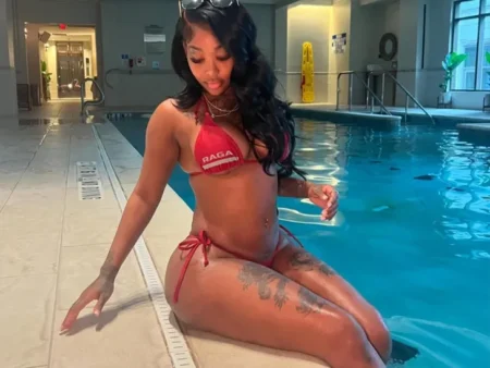 red bikini