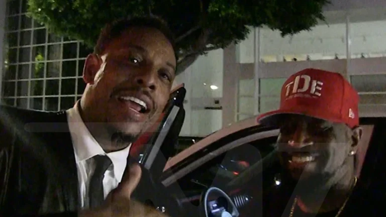 Anthony 'Top Dawg' Tiffith & Paul Pierce Share a Laugh Post-BET
