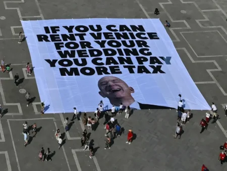 Bezos Wedding Sparks Protest in Venice