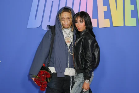 (L-R) Trippie Redd and Coi Leray