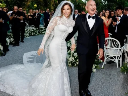 Lauren and bezos wedding dress