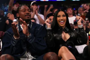 NFL Player Stefon Diggs and rapper Cardi B