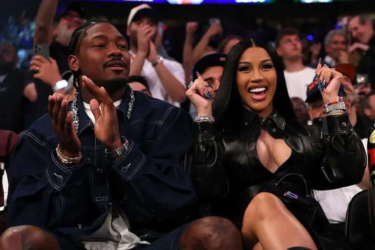 NFL Player Stefon Diggs and rapper Cardi B