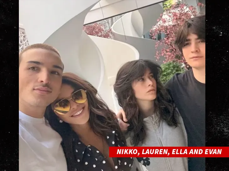 Lauren Sánchez’s Kids Steal Spotlight at Bezos Wedding 1 Nikko Gonzalez, 24, Evan Whitesell, 19 , Ella Whitesell, 17