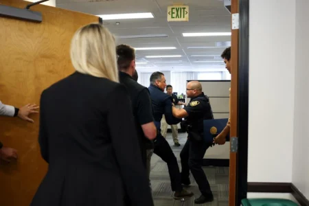 Sen Alex Padilla Handcuffed After Interrupting Kristi Noem Presser