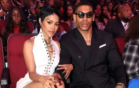 (l r) teyana taylor and aaron pierre