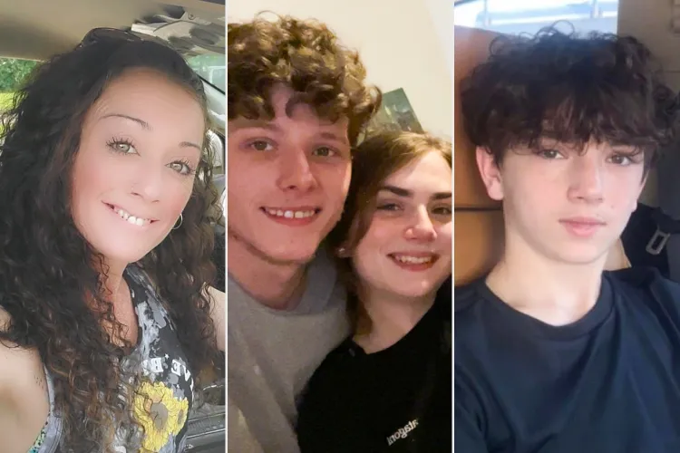 Cortney Rose, Adrianna Williams and Matthew Wilson, Braydon Williams.