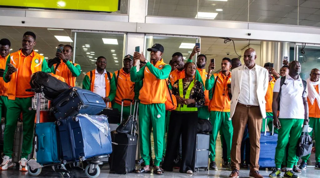 Team Niger arrived at Entebbe Airport for CHAN2024