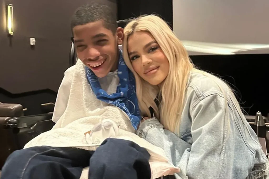 Amari Thompson and Khloé Kardashian