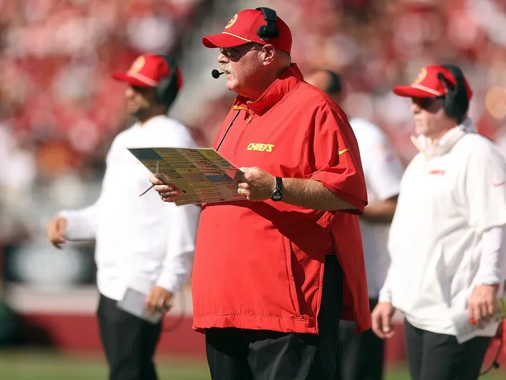 Andy Reid On The Sidelines
