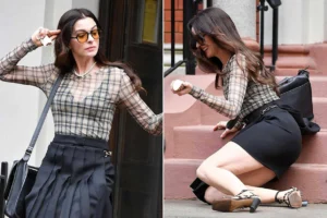 Anne Hathaway Falls on Set — But Bounces Back Like a Pro! Anne Hathaway Falls on Set