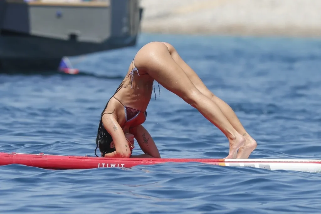 Bikini clad Dua Lipa