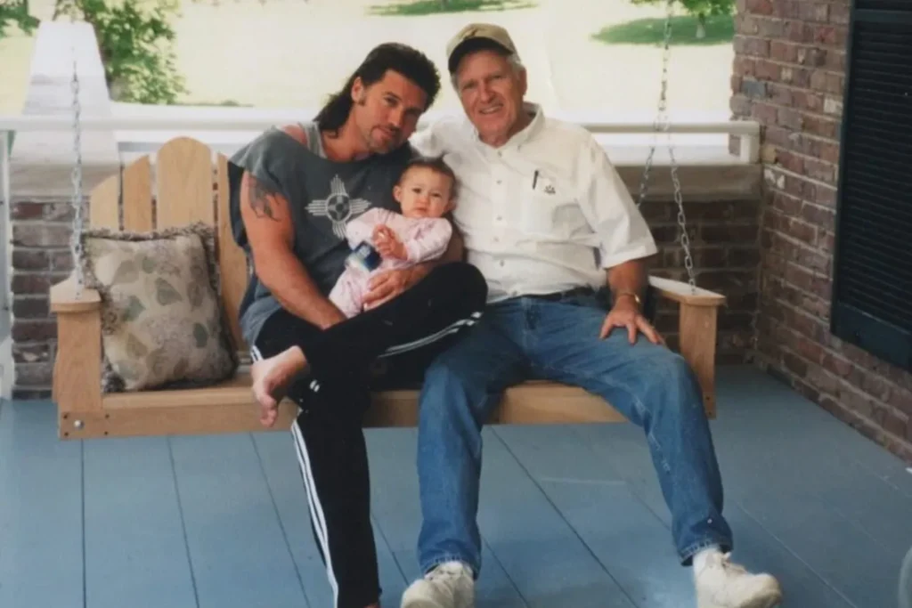 Billy Ray, Noah and Ron Cyrus in a throwback Instagram post