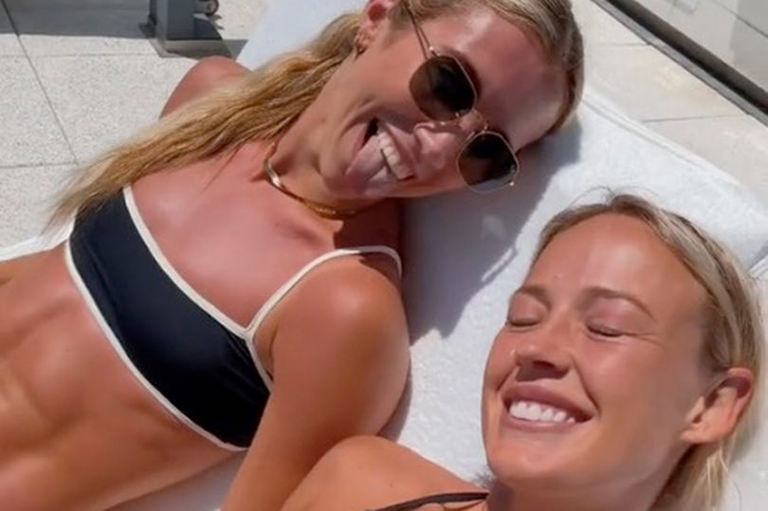 Caitlin Clark Claps Back at Teammates’ Bikini Game-Day Post Caitlin Clark Claps Back at Teammates Bikini Game Day Post