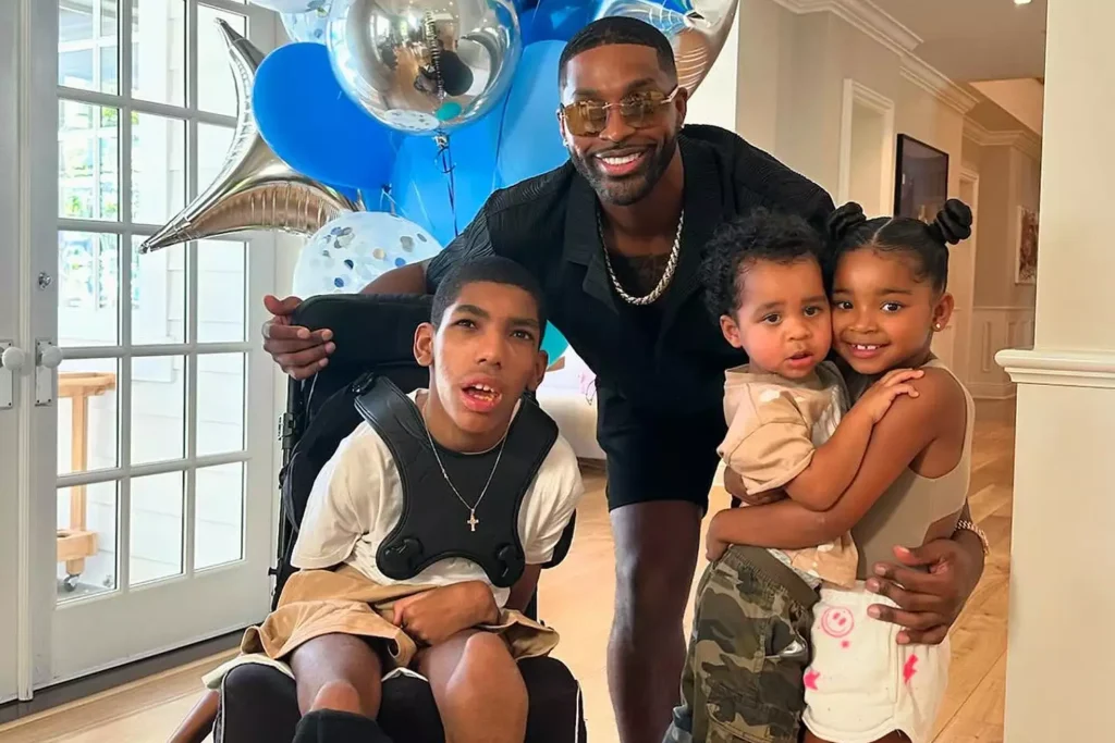 From left Amari, Tristan, Tatum and True Thompson