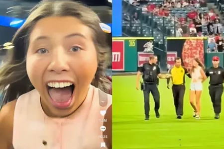 TikToker Arrested After Dancing on Angels Field — Fans Go Wild Julia Hill