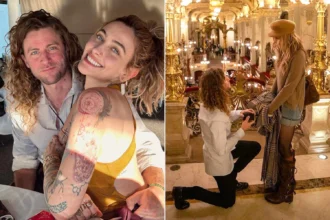 Paris Jackson and Justin Long