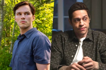 Pete Davidson & Nicholas Hoult Go Wild at Theme Park