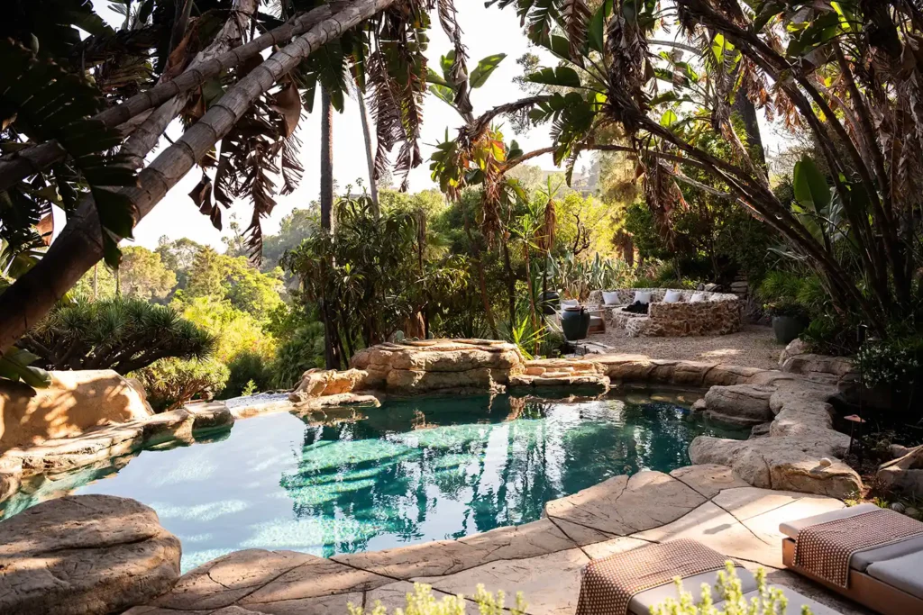 Pool on Aaron Pauls Los Angeles property