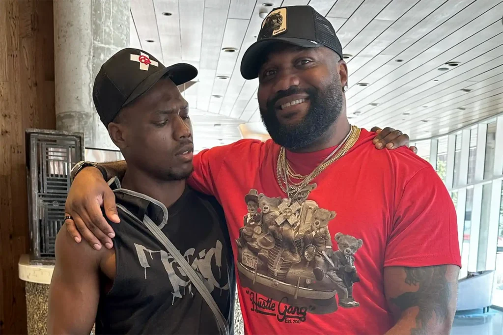 Quinton Rampage Jackson with his son Raja