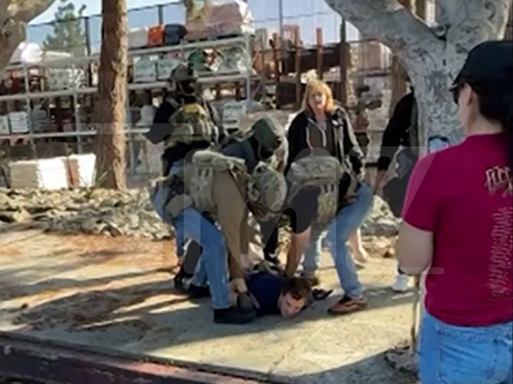 Masked Agents Detain Men Outside LA Home Depot in Wild Raid SWARMED BY ICE AGENTS- TMZ