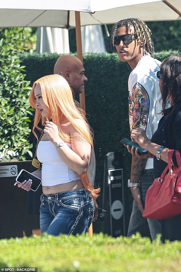 She was spotted with Overtime Elite basketball player Diamant Blazi in Los Angeles on Monday