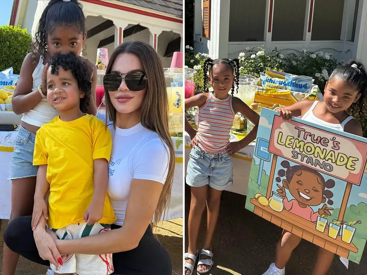 Khloé Kardashian’s Kids Launch the Cutest Lemonade Stand Ever — And It’s Giving Future Mogul Energy 🍋✨ Step Right Up