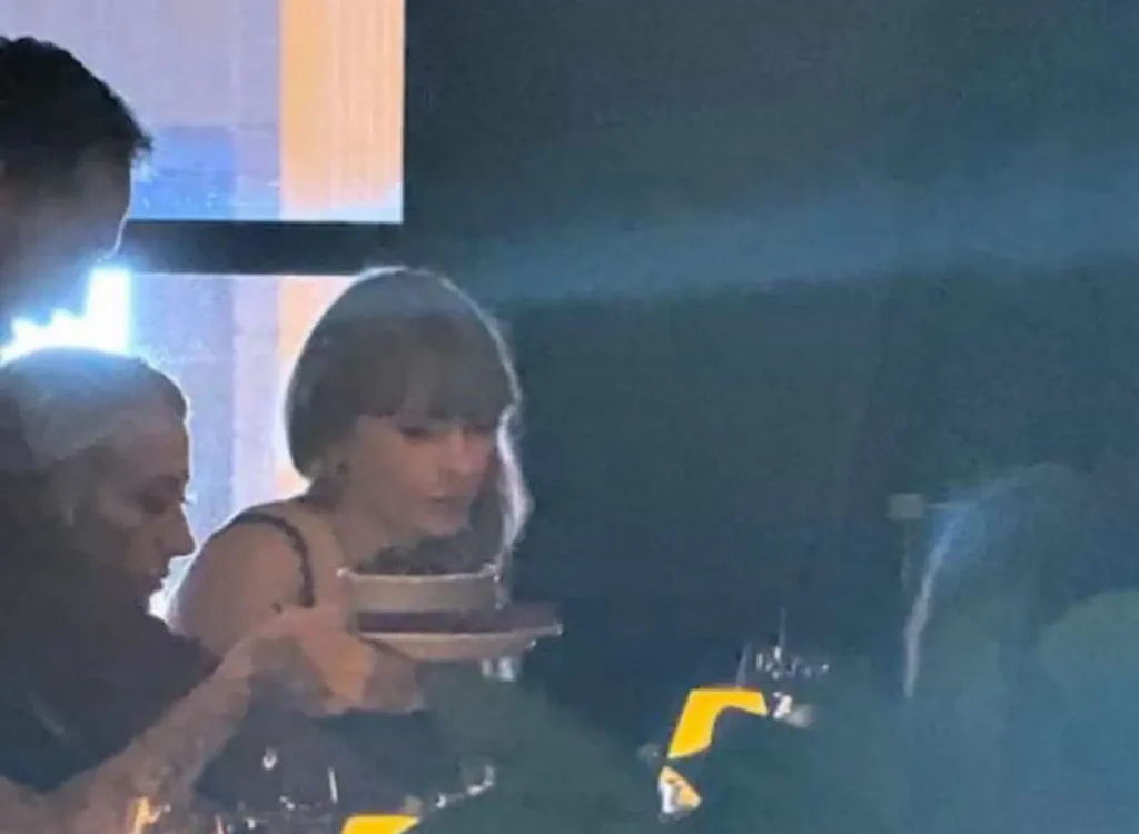 Taylor Swift was spotted celebrating her fellow Kansas City Chiefs WAG Brittany Mahomes’ 30th birthday on Friday night