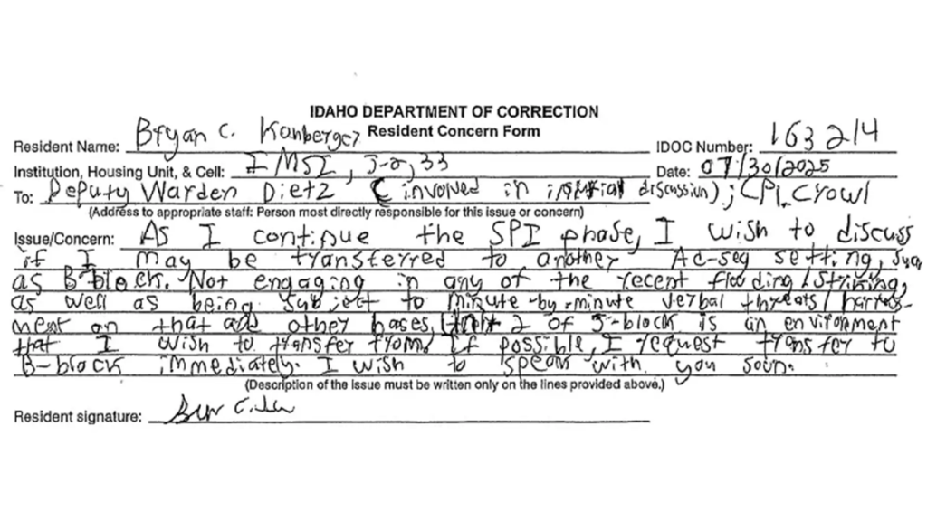 kohberger complaint