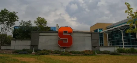 A general campus view of Syracuse University