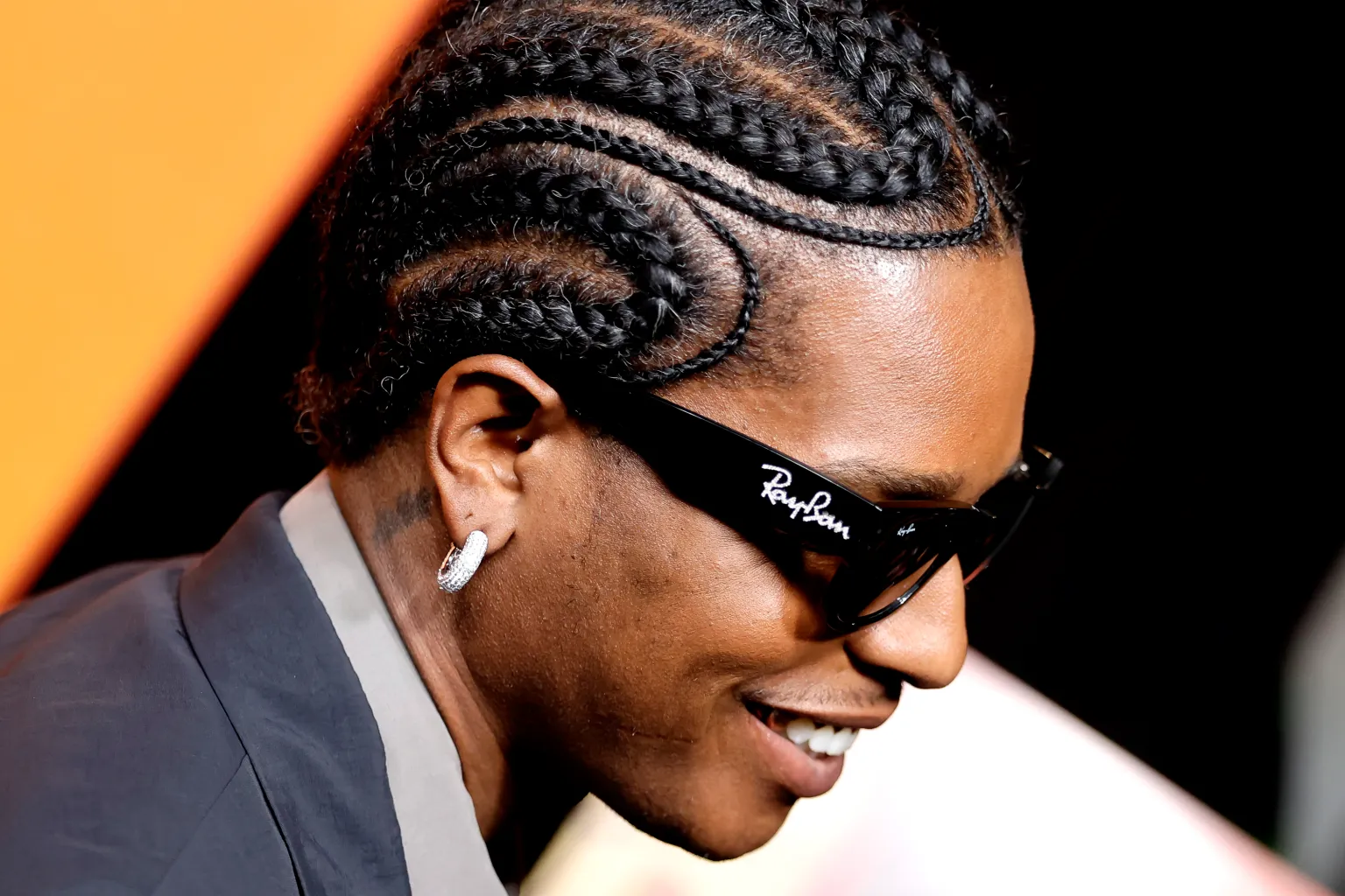 A$AP Rocky, fashion detail, attends the Los Angeles special screening of Apple Original Films