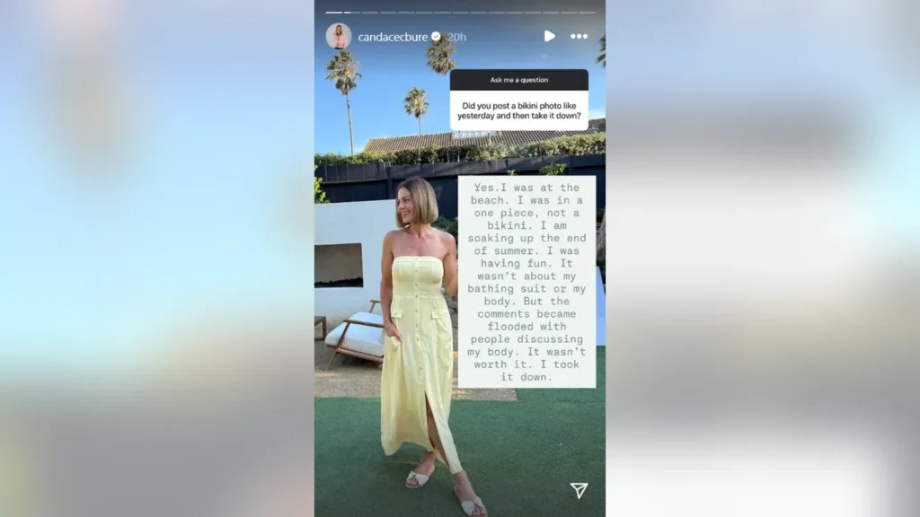 Candace Cameron Bure Deletes Swimsuit Pic After Body Shaming