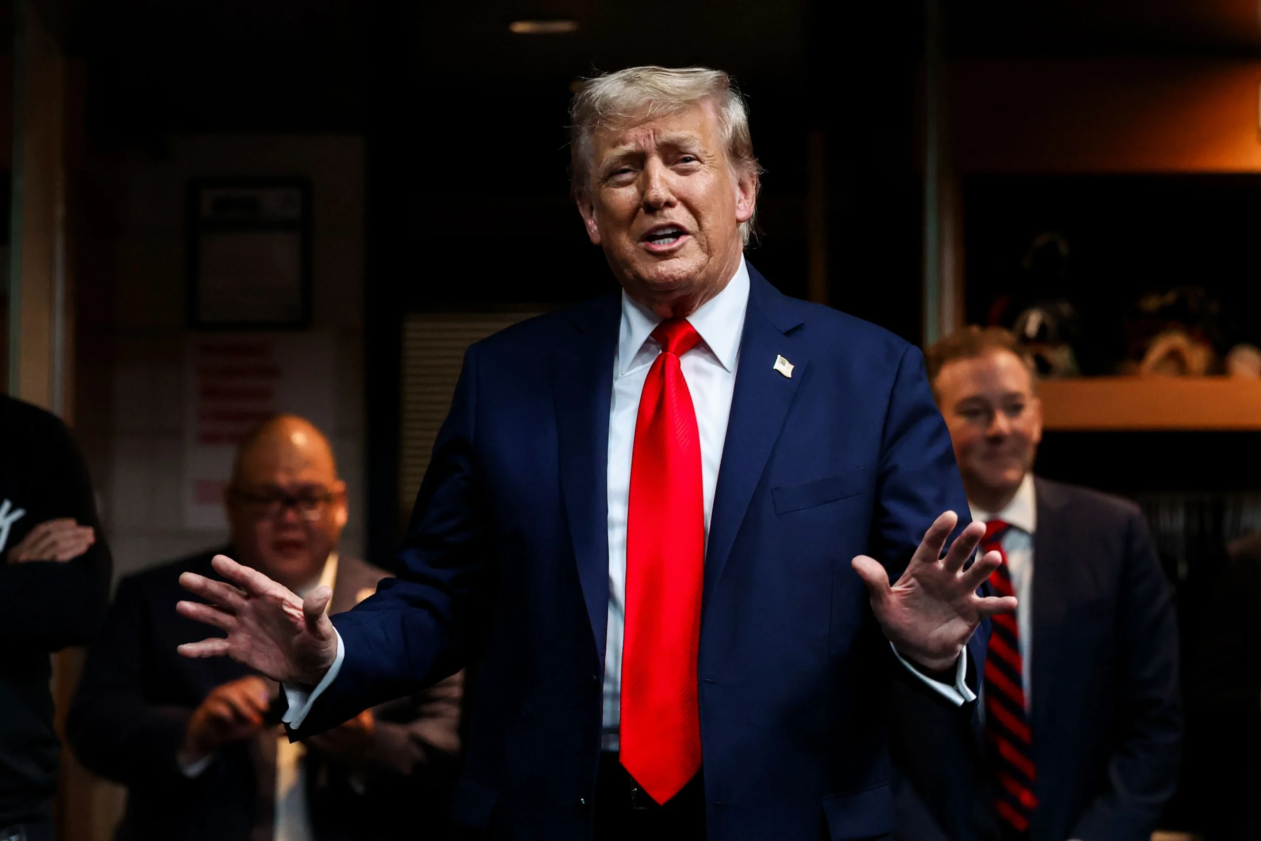 Donald Trump Hits Yankee Stadium